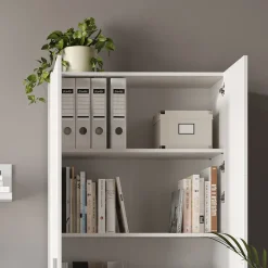 Aktenregal Frank Weiß 80 x 182.4 cm mit Schublade Vicco