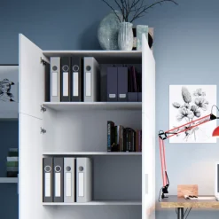 Aktenregal Frank Weiß 80 x 182.4 cm Vicco