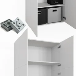 Aktenregal Frank Weiß 80 x 182.4 cm Vicco