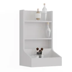 Anstellschrank Sherry Weiß 40 x 65 cm mit 3 Ablagefächern Vicco