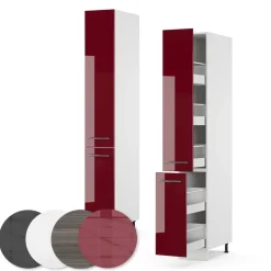 Apothekerschrank Fame-Line Bordeaux Hochglanz 30 cm Vicco