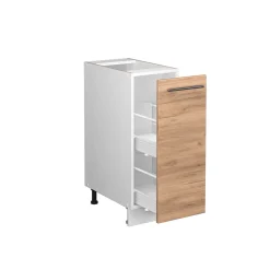 Apothekerschrank Fame-Line Goldkraft Eiche 30 cm , AP Marmor Vicco