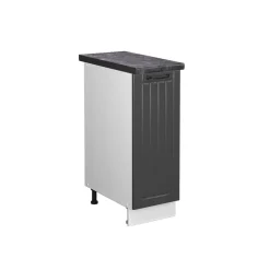 Apothekerschrank Fame-Line Anthrazit Landhaus 30 cm , AP Anthrazit Vicco