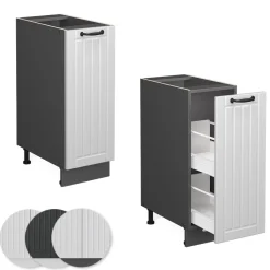 Apothekerschrank Fame-Line Weiß Landhaus 30 cm ohne Arbeitsplatte Vicco