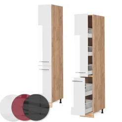 Apothekerschrank Fame-Line Weiß Hochglanz 30 cm Vicco