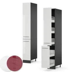 Apothekerschrank Fame-Line Weiß Hochglanz 30 cm Vicco