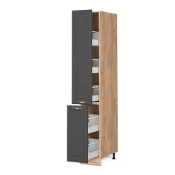 Apothekerschrank Fame-Line Anthrazit-Gold 30 cm Vicco