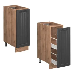 Apothekerschrank Fame-Line Dunkelgrau 30 cm , AP Anthrazit Vicco