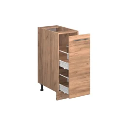 Apothekerschrank Fame-Line Goldkraft Eiche 30 cm , AP Anthrazit Vicco