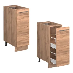 Apothekerschrank Fame-Line Goldkraft Eiche 30 cm , AP Anthrazit Vicco