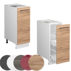 Apothekerschrank Fame-Line Goldkraft Eiche 30 cm , AP Eiche Vicco