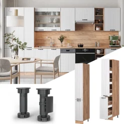 Apothekerschrank Fame-Line Weiß Landhaus 30 cm Vicco