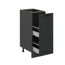 Apothekerschrank R-Line Anthrazit Landhaus 30 cm AP Marmor Vicco