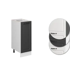 Apothekerschrank R-Line Anthrazit Landhaus 30 cm ohne Arbeitsplatte Vicco