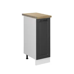 Apothekerschrank R-Line Anthrazit Landhaus 30 cm , AP Eiche Vicco