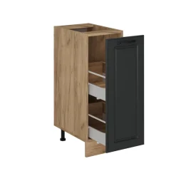 Apothekerschrank R-Line Anthrazit Landhaus 30 cm , AP Eiche Vicco