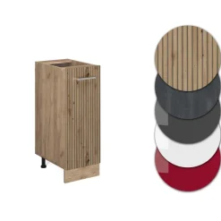 Apothekerschrank R-Line Artisan-Eiche 30 cm , AP Anthrazit Vicco