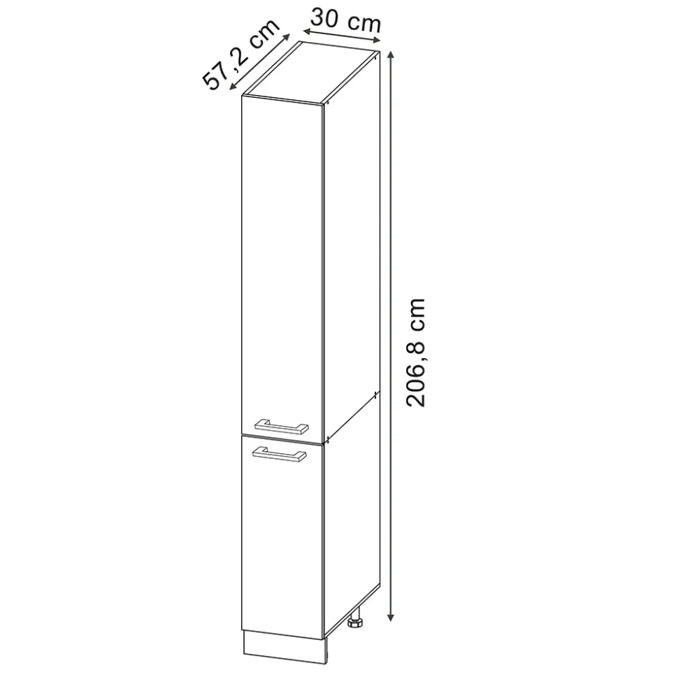 Apothekerschrank R-Line Artisan-Eiche 30 cm Vicco