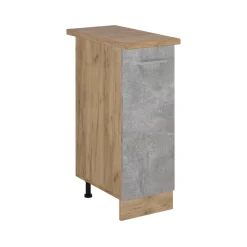 Apothekerschrank R-Line Beton 30 cm , AP Eiche Vicco