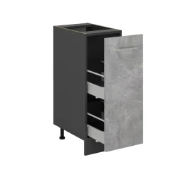 Apothekerschrank R-Line Beton 30 cm AP Marmor Vicco