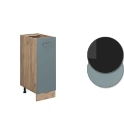 Apothekerschrank R-Line Blau-Grau 30 cm AP Marmor Vicco