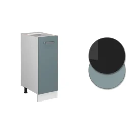 Apothekerschrank R-Line Blau-Grau 30 cm , AP Anthrazit Vicco