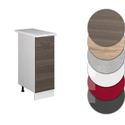 Apothekerschrank R-Line Edelgrau 30 cm , AP Marmor Vicco