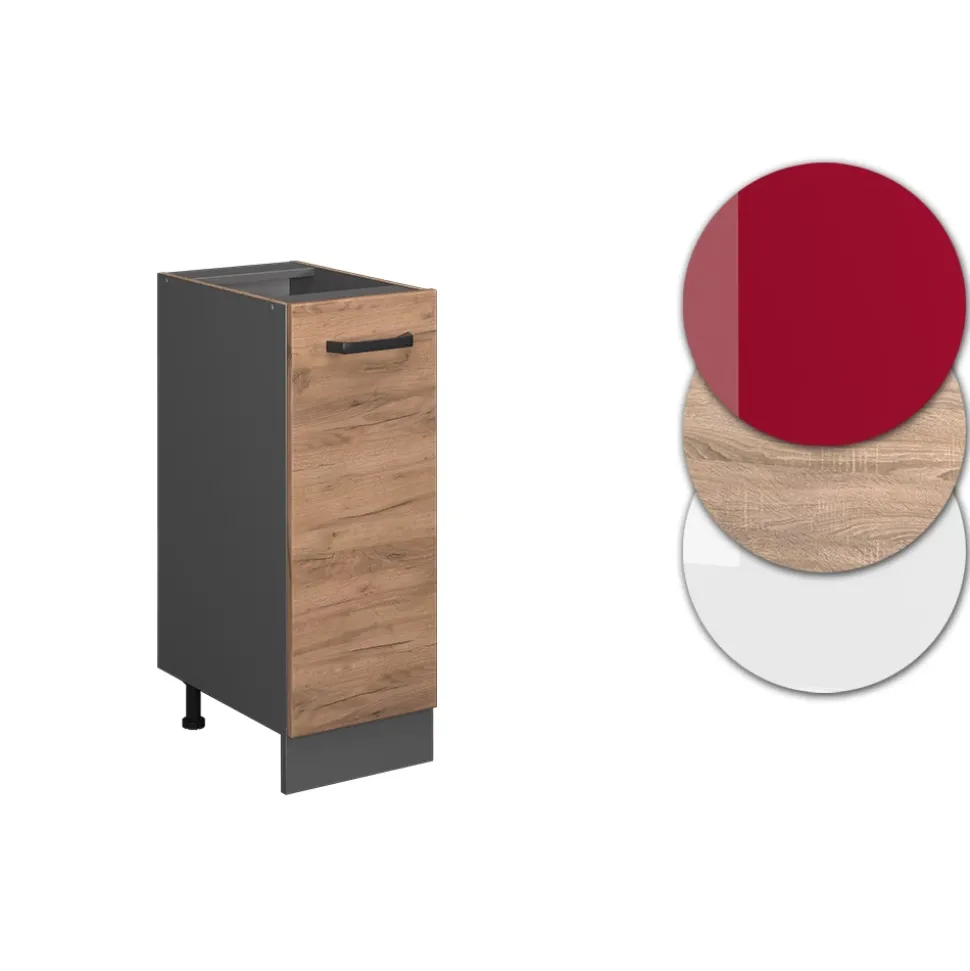 Apothekerschrank R-Line Goldkraft Eiche 30 cm , AP Eiche Vicco