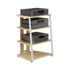 Aufbewahrungsregal Tonar Sonoma/Weiß 61 x 78 cm 4 offene Ablageflächen Vicco