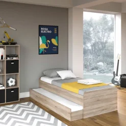 Ausziehbett Enzo Sonoma 90x200 cm mit Matratze Vitalispa