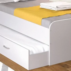 Ausziehbett Enzo Weiß 90x200 cm Vitalispa