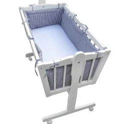 Babybett Weiß 40x90 mit Rollen Vitalispa