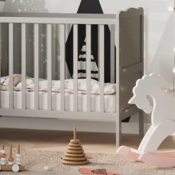 Babybett Tobi Grau 60x120 cm Vitalispa