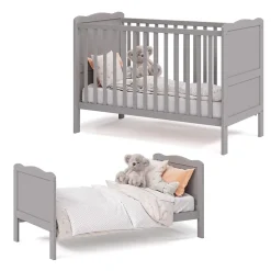 Babybett Tobi Grau 60x120 cm Vitalispa