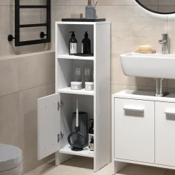 Badezimmermöbel-Set Karli Weiß 2 Teile Vicco