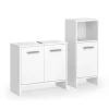 Badezimmermöbel-Set Karli Weiß 2 Teile Vicco