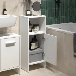 Badezimmermöbel-Set Karli Weiß 2 Teile Vicco