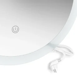 Badezimmerspiegel Weiß 60 x 60 cm Rund Vicco