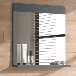 Badezimmerspiegel Izan Grau 60 x 62 cm Vicco