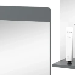 Badezimmerspiegel Izan Grau 60 x 62 cm Vicco