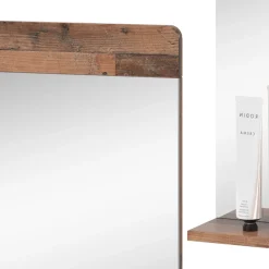 Badezimmerspiegel Izan Oldstyle 60 x 62 cm mit Ablage Vicco