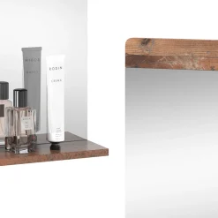 Badezimmerspiegel Izan Oldstyle 80.1 x 62 cm mit Ablage Vicco