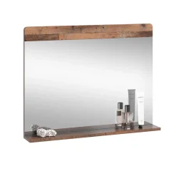 Badezimmerspiegel Izan Oldstyle 80.1 x 62 cm mit Ablage Vicco