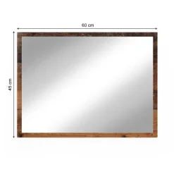 Badezimmerspiegel Kiko Eiche rustikal 45 x 60 cm Vicco