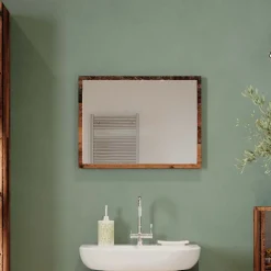 Badezimmerspiegel Kiko Eiche rustikal 45 x 60 cm Vicco