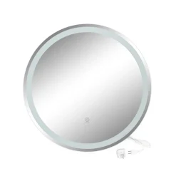 Badezimmerspiegel Lumos Weiß 70 cm mit Touchschalter Vicco