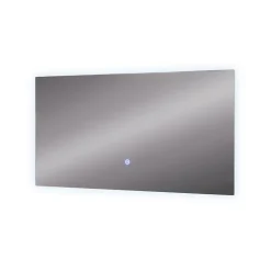 Badezimmerspiegel Miral Glas 80 x 2.8 cm mit Backlight Beleuchtung Vicco