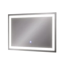 Badezimmerspiegel Miral Glas 60 x 2.8 cm mit Frontlight Beleuchtung Vicco