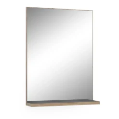 Badezimmerspiegel Niko Anthrazit 60 x 80 cm Vicco