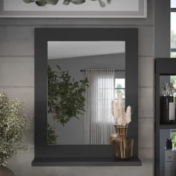 Badezimmerspiegel Vilda Grau 40 x 50 cm Vicco